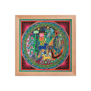 Huichol Yarn Painting Print • L - 038 - Huichol Arts