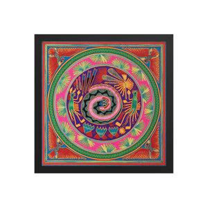 Huichol Yarn Painting Print • L - 039 - Huichol Arts