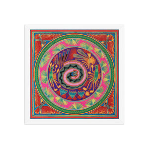 Huichol Yarn Painting Print • L - 039 - Huichol Arts