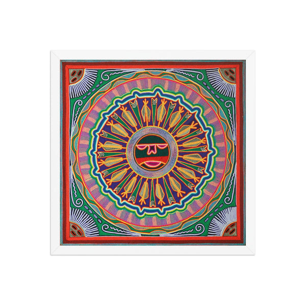 Huichol Yarn Painting Print • L - 040 - Huichol Arts