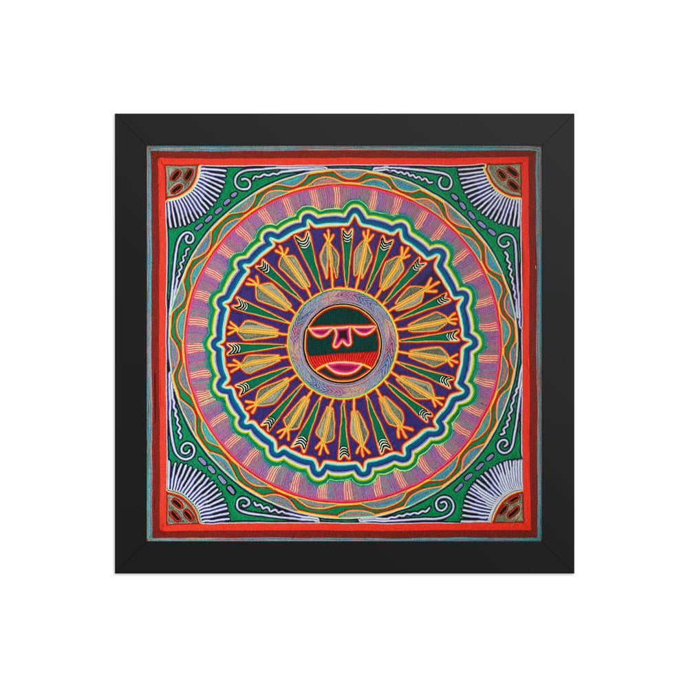 Huichol Yarn Painting Print • L - 040 - Huichol Arts