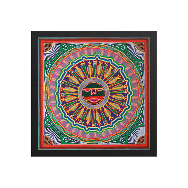 Huichol Yarn Painting Print • L - 040 - Huichol Arts