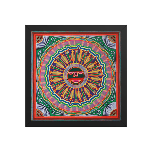 Huichol Yarn Painting Print • L - 040 - Huichol Arts