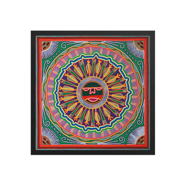 Huichol Yarn Painting Print • L - 040 - Huichol Arts