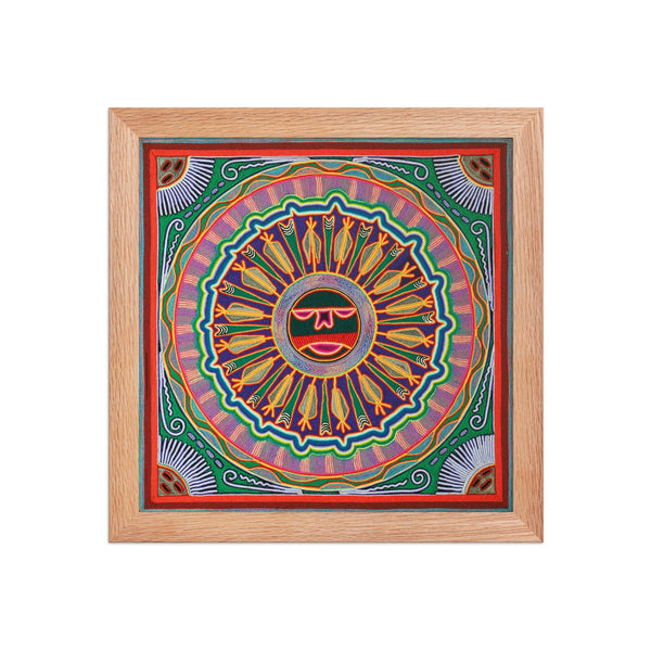 Huichol Yarn Painting Print • L - 040 - Huichol Arts