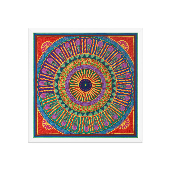 Huichol Yarn Painting Print • L - 041 - Huichol Arts
