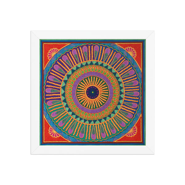 Huichol Yarn Painting Print • L - 041 - Huichol Arts