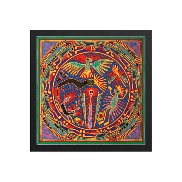 Huichol Yarn Painting Print • L - 042 - Huichol Arts
