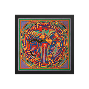 Huichol Yarn Painting Print • L - 042 - Huichol Arts