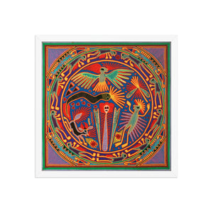 Huichol Yarn Painting Print • L - 042 - Huichol Arts