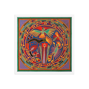 Huichol Yarn Painting Print • L - 042 - Huichol Arts