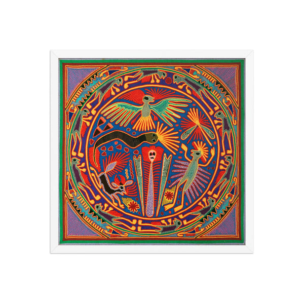 Huichol Yarn Painting Print • L - 042 - Huichol Arts