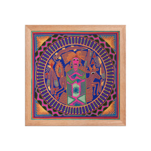 Huichol Yarn Painting Print • L - 043 - Huichol Arts