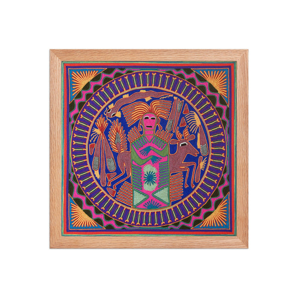 Huichol Yarn Painting Print • L - 043 - Huichol Arts