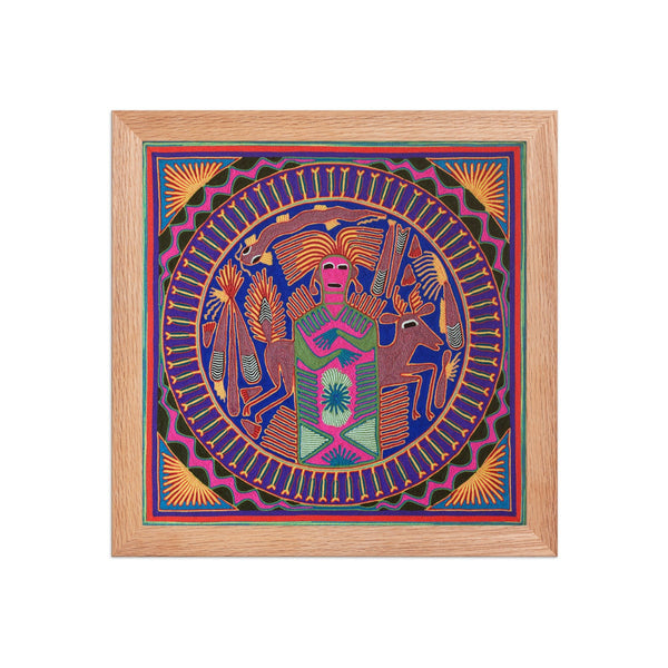 Huichol Yarn Painting Print • L - 043 - Huichol Arts