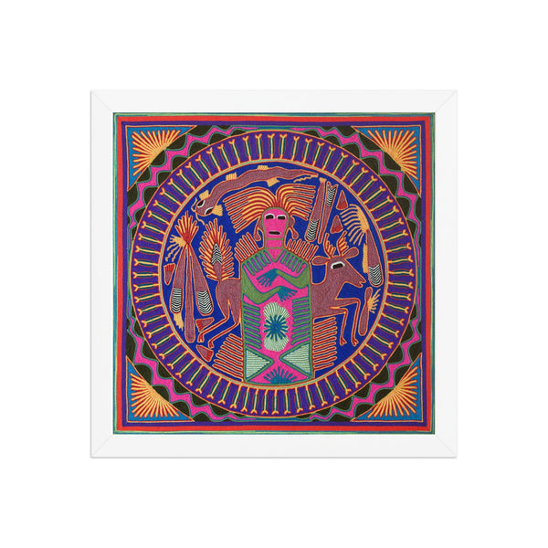 Huichol Yarn Painting Print • L - 043 - Huichol Arts