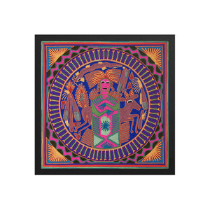 Huichol Yarn Painting Print • L - 043 - Huichol Arts