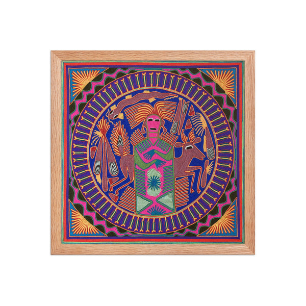 Huichol Yarn Painting Print • L - 043 - Huichol Arts