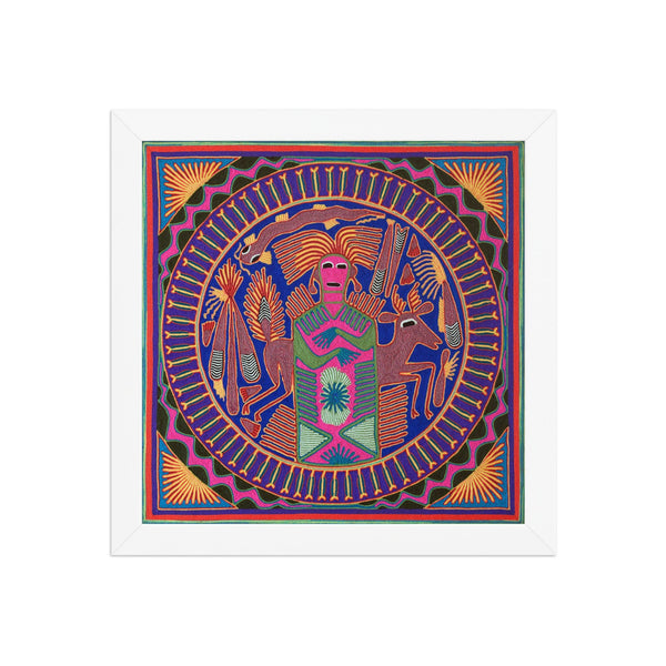 Huichol Yarn Painting Print • L - 043 - Huichol Arts