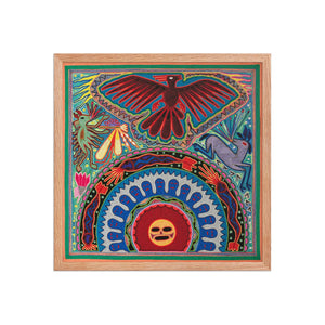 Huichol Yarn Painting Print • L - 044 - Huichol Arts
