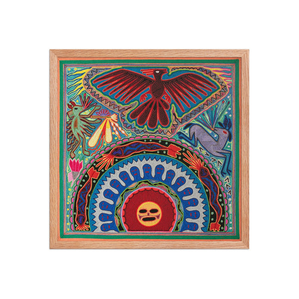 Huichol Yarn Painting Print • L - 044 - Huichol Arts