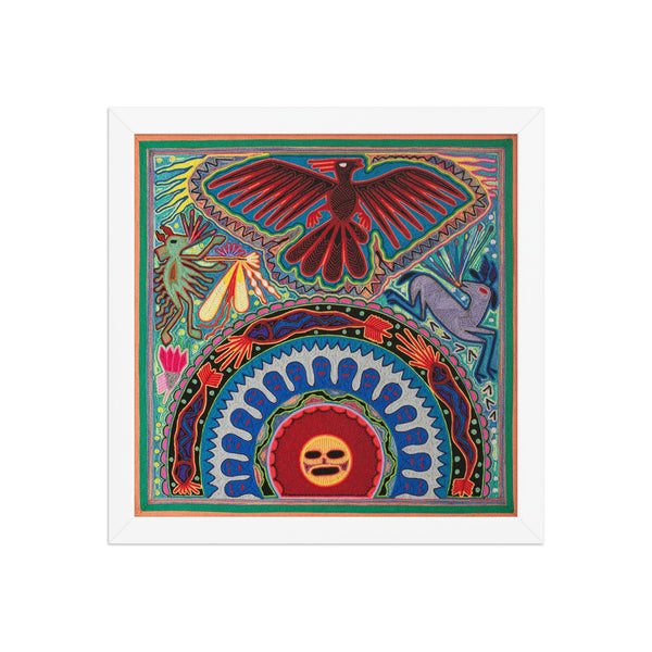 Huichol Yarn Painting Print • L - 044 - Huichol Arts