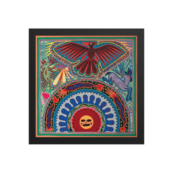 Huichol Yarn Painting Print • L - 044 - Huichol Arts