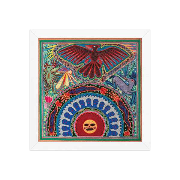 Huichol Yarn Painting Print • L - 044 - Huichol Arts