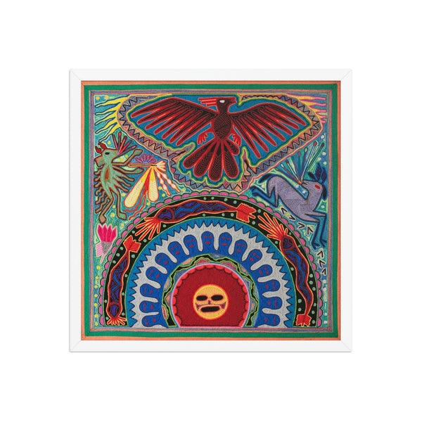 Huichol Yarn Painting Print • L - 044 - Huichol Arts