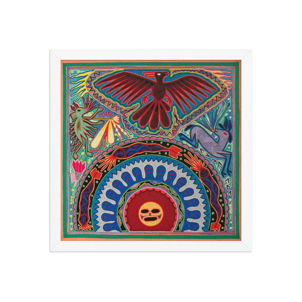 Huichol Yarn Painting Print • L - 044 - Huichol Arts