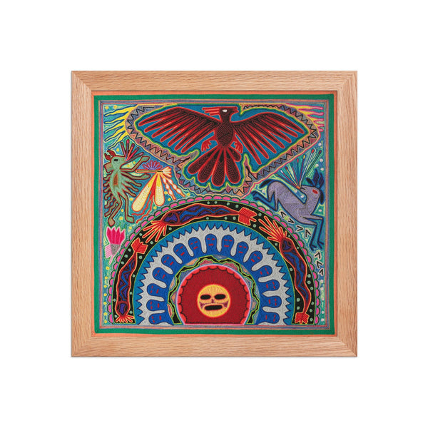 Huichol Yarn Painting Print • L - 044 - Huichol Arts