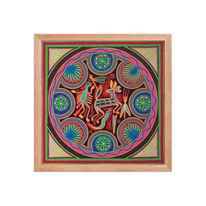 Huichol Yarn Painting Print • L - 045 - Huichol Arts