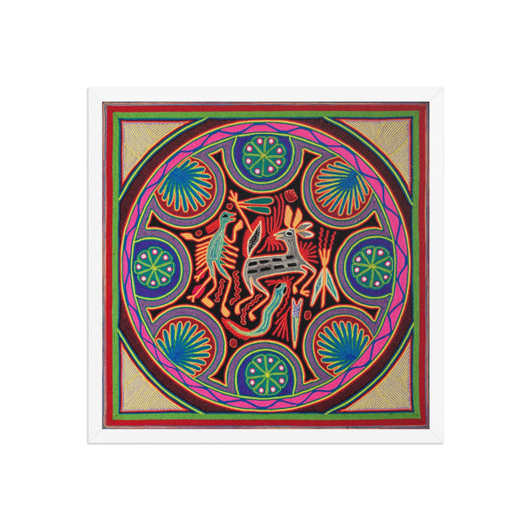 Huichol Yarn Painting Print • L - 045 - Huichol Arts