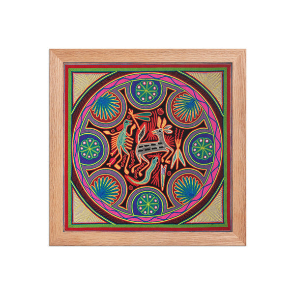 Huichol Yarn Painting Print • L - 045 - Huichol Arts