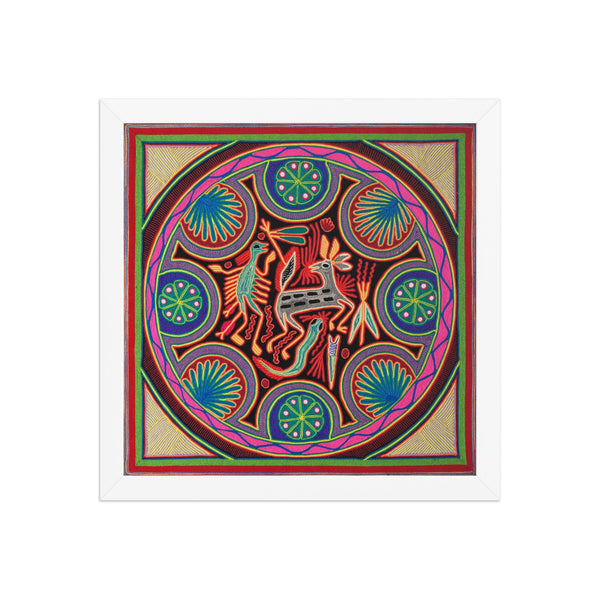 Huichol Yarn Painting Print • L - 045 - Huichol Arts