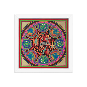 Huichol Yarn Painting Print • L - 045 - Huichol Arts