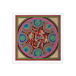 Huichol Yarn Painting Print • L - 045 - Huichol Arts