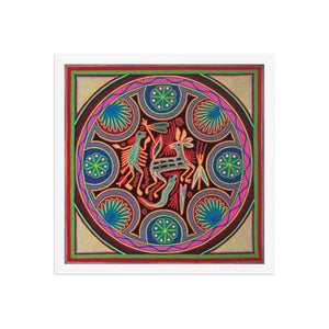 Huichol Yarn Painting Print • L - 045 - Huichol Arts