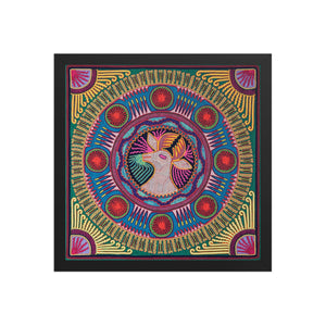 Huichol Yarn Painting Print • L - 046 - Huichol Arts