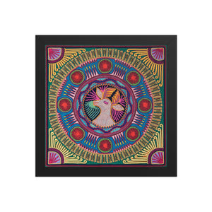 Huichol Yarn Painting Print • L - 046 - Huichol Arts