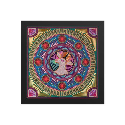 Huichol Yarn Painting Print • L - 046 - Huichol Arts