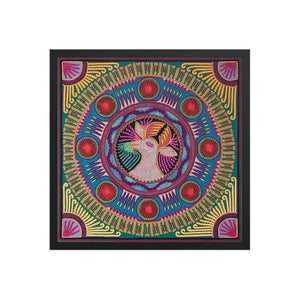 Huichol Yarn Painting Print • L - 046 - Huichol Arts