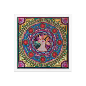 Huichol Yarn Painting Print • L - 046 - Huichol Arts