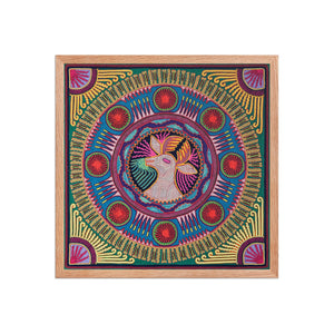 Huichol Yarn Painting Print • L - 046 - Huichol Arts