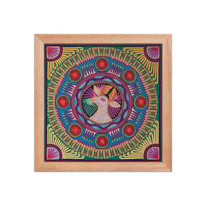 Huichol Yarn Painting Print • L - 046 - Huichol Arts