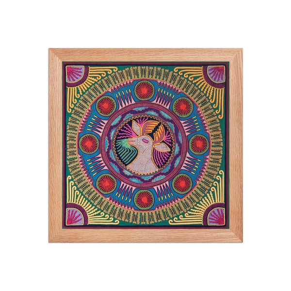 Huichol Yarn Painting Print • L - 046 - Huichol Arts