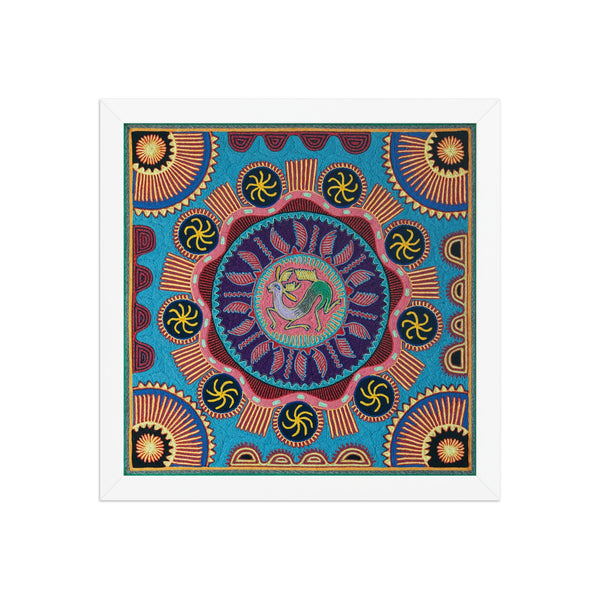 Huichol Yarn Painting Print • L - 047 - Huichol Arts