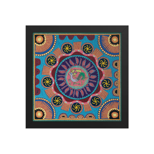 Huichol Yarn Painting Print • L - 047 - Huichol Arts