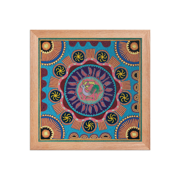 Huichol Yarn Painting Print • L - 047 - Huichol Arts
