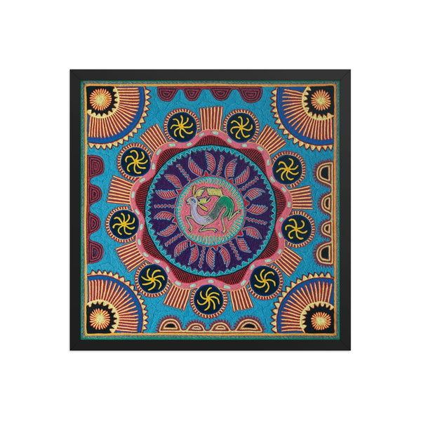Huichol Yarn Painting Print • L - 047 - Huichol Arts